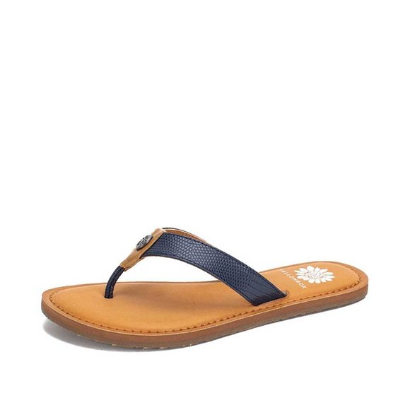Yellow Box Shoes - YELLOW BOX FLIP FLOPS DOMINIC COLOR NAVY M WIDTH